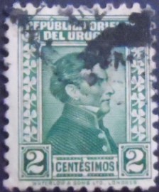 Selo postal do Uruguai de 1928 General José Artigas 2
