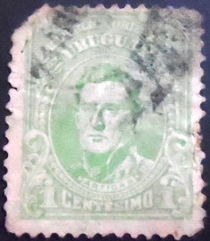 Selo postal do Uruguai de 1913 General José Artigas 1