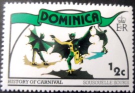 Selo postal de Dominica de 1978 Masqueraders