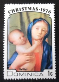 Selo postal Dominica 1976 Virgin and child