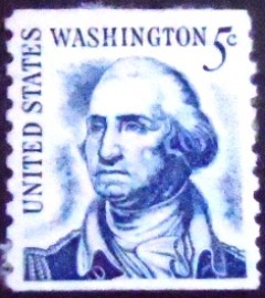 Selo postal dos Estados Unidos de 1967 George Washington 5 AyA
