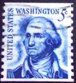 Selo postal dos Estados Unidos de 1966 George Washington 5 xC