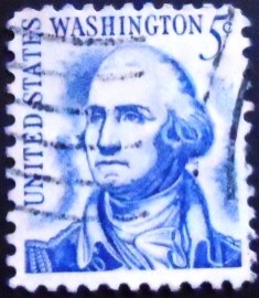 Selo postal dos Estados Unidos de 1966 George Washington 5