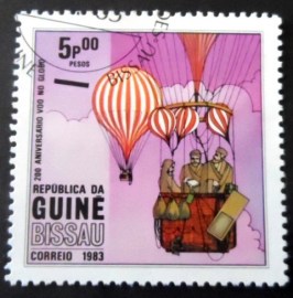 Selo postal da Guiné Bissau de 1983 Balloon 5