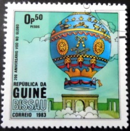 Selo postal da Guiné Bissau de 1983 Balloon 0,50