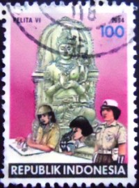 Selo postal da Indonésia de 1994 Working women