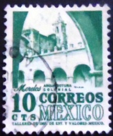 Selo postal do México de 1958 Dominican Convent 10