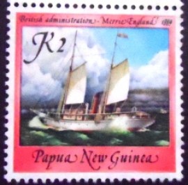 Selo postal de Papua Nova Guiné de 1987 Merrie England