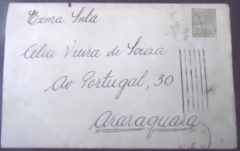 Envelope circulado em 1936 entre São Paulo x Araraquara