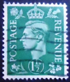 Selo do Reino Unido de 1952 King George VI 1½