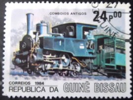 Selo postal da Guiné Bissau de 1984 Achenseebahn