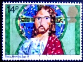 Selo postal do Reino Unido de 1981 Jesus Christ