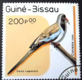 Selo postal da Guiné Bissau de 1989 Namaqua Dove