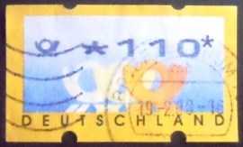 Selo postal da Alemanha de 1999 Post emblem bold numerals