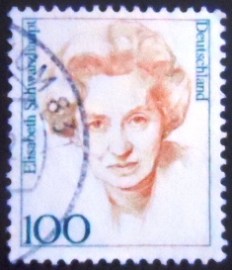 Selo postal da Alemanha de 1997 Elizabeth Schwarzhaupt