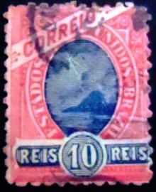 Selo Postal Regular emitido pelo Brasil em 1897 - 91 U