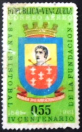 Selo postal da Venezuela de 1961 Arms of San Cristobal
