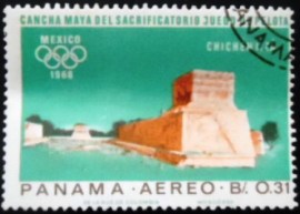 Selo postal do Panamá de 1967 Chichén Itzá