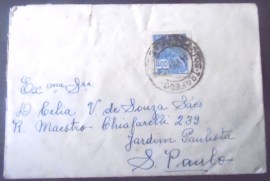 Envelope circulado em 1939 entre Santos x São Paulo