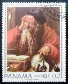 Selo postal do Panamá de 1967 St. George and the Dragon