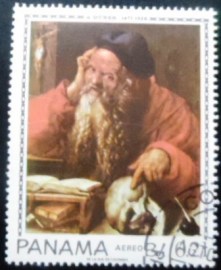 Selo postal do Panamá de 1967 St. George and the Dragon