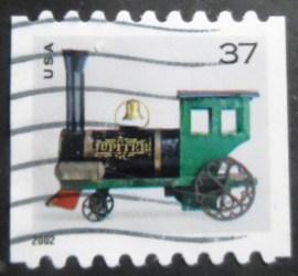 Selo postal dos Estados Unidos de 2002 Toy Locomotive