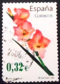 Selo postal da Espanha de 2009 Gladiolus