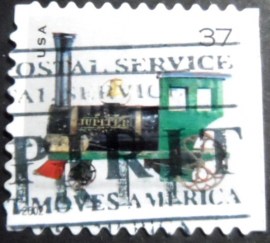 Selo postal dos Estados Unidos de 2002 Toy Locomotive