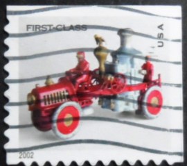 Selo postal dos Estados Unidos de 2002 Toy Fire Pumper