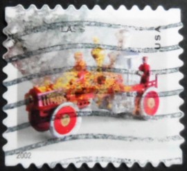 Selo postal dos Estados Unidos de 2002 Toy Fire Pumper
