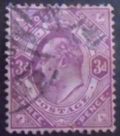 Selo postal do Cabo da Boa Esperança de 1903 King Edward VII 6d