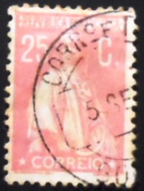 Selo postal de Portugal de 1923 Ceres