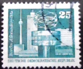 Selo postal da Alemanha Oriental de 1980 TV Tower small