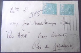 Envelope circulado em 1944 entre São Paulo x Rio de Janeiro