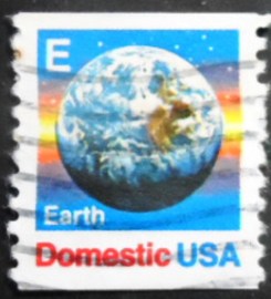 Selo postal dos Estados Unidos de 1988 Earth E Series