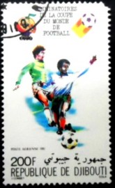 Selo postal de Djibouti de 1981 Players Different