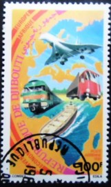 Selo postal de Djibouti de 1981 Transportation