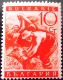 Selo postal da Bulgária de 1938 Grain Crop