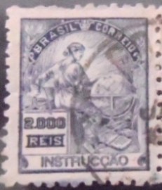Selo postal do Brasil 1938 Instrucção 2000