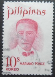 Selo postal das Filipinas de 1969 Mariano Ponce