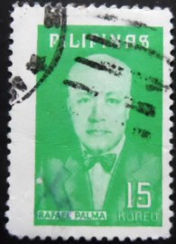 Selo postal das Filipinas de 1975 Rafael Palma y Velasquez