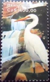 Selo postal do Brasil de 1988 Garça