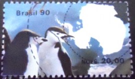 Selo postal do Brasil de 1990 PROANTAR
