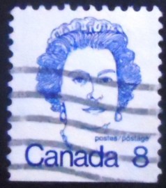 Selo postal do Canadá de 1974 Queen Elizabeth II 8