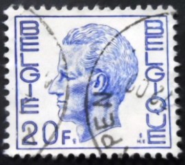 Selo postal da Bélgica de 1976 King Baudouin Type Elström