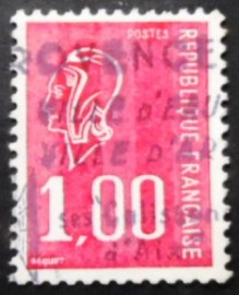 Selo da França de 1977 Marianne type Bequet (without phosphorus stripes)) 1