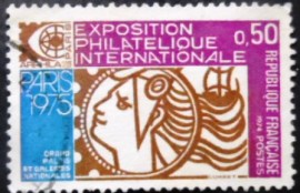 Selo postal da França de 1974 ARPHILA 75