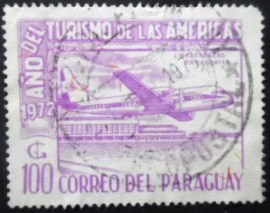 Selo postal do Paraguai de 1972 Aircraft