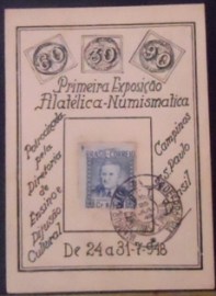 Folhinha Particular de 1948 1ª Exposição Filatélica Campinas