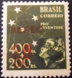 Selo postal do Brasil de 1944 Pró Juventude 20 - A 52 N